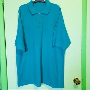 TCD Men’s 2XL Polo Shirt Blue Green